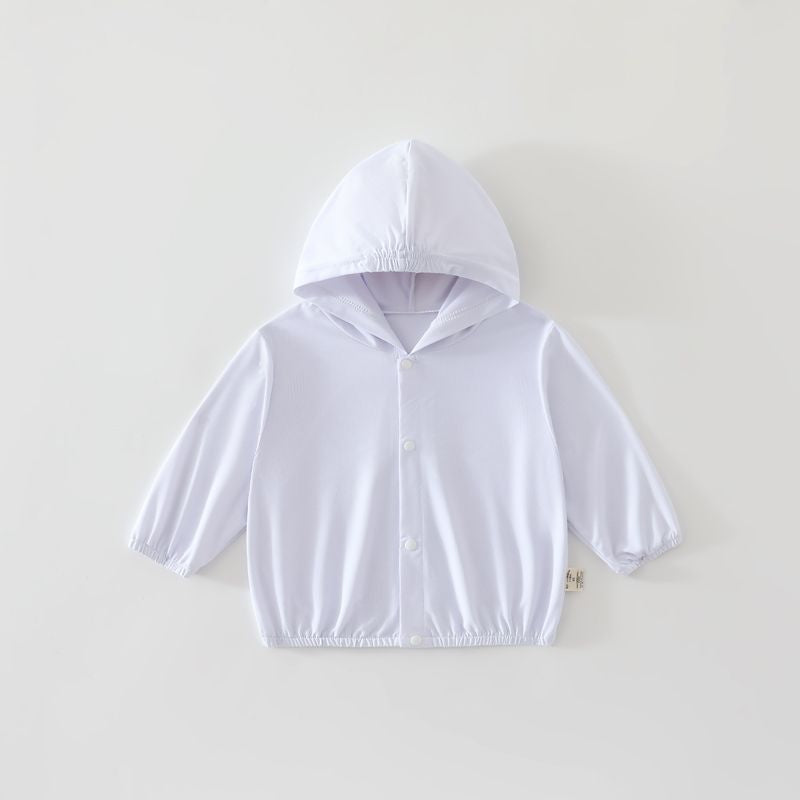 Unisex nan weichen Stretch-Baumwollmischung Kapuzenjacke für Babys mit Druckknopfverschluss R&B