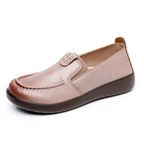 Damen Slip-On Halbschuhe aus Leder mit elastischem Innenbereich R&B