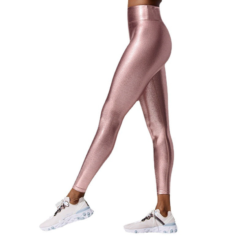 Damen Hochglänzende Leggings im eleganten Design R&B