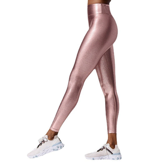 Damen Hochglänzende Leggings im eleganten Design R&B