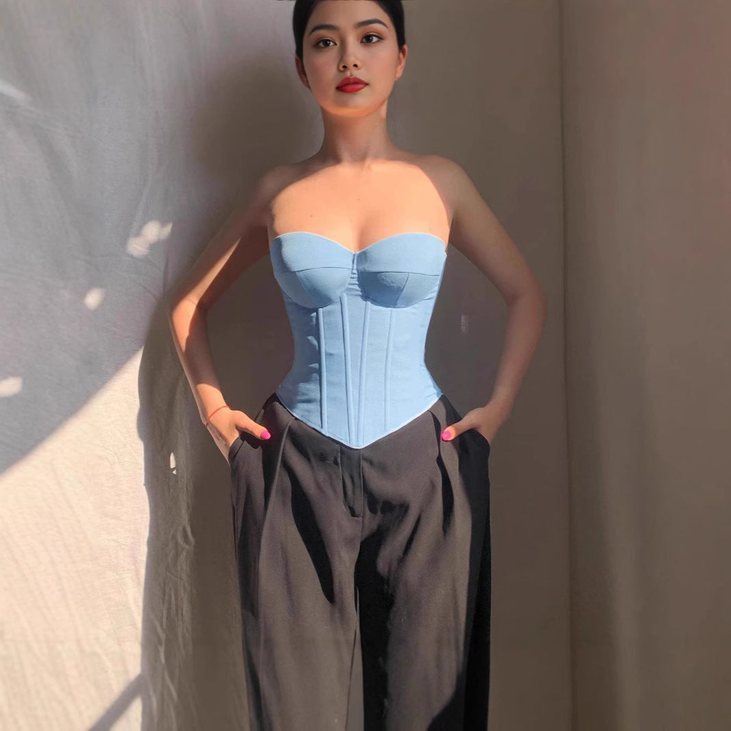 Damen Korsettoberteil mit verstärktem Bustier R&B