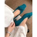 Damen elegante spitze Slipper mit dekorativen Schleifen R&B