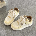 Damen Sneakers im verspielten Karo-Look mit Tiermotiven und bequemer Dämpfung