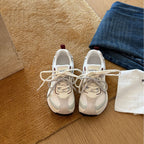 Damen Sportliche Lace-Up Sneaker mit atmungsaktiver Mesh-Oberfläche und dämpfender Sohle
