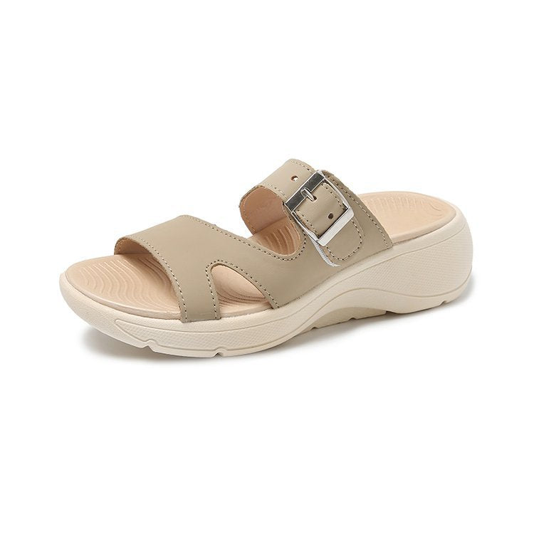 Damen Riemensandalen mit verstellbarem Schnallenverschluss R&B