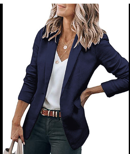 Damen komfortable Blazerjacke mit strukturiertem Design und eleganten Akzenten R&B