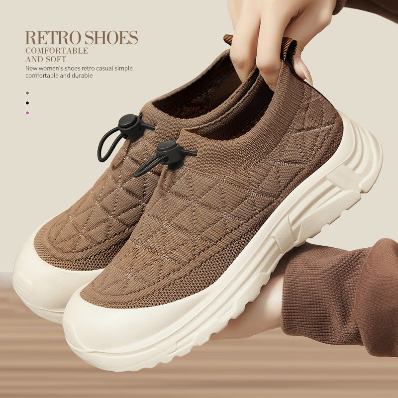 Damen Bequeme Sport-Sneaker mit elastischer Passform und dämpfender Sohle R&B