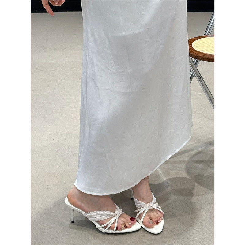 Damen elegante Slipper mit raffinierter Raffung R&B