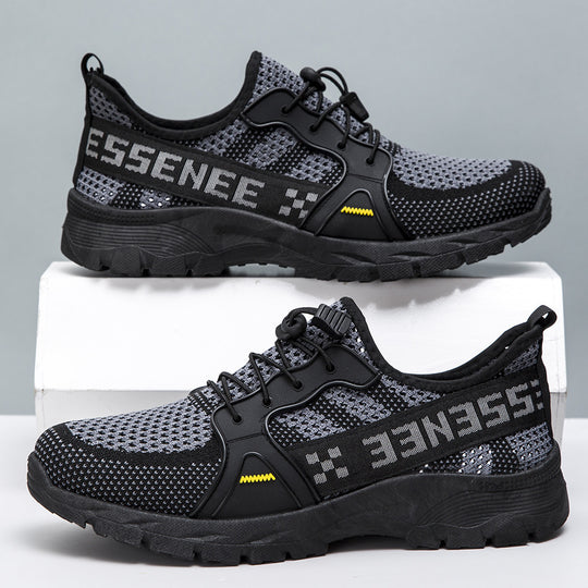 Damen Sportliche Mesh-Sneaker mit druckdämpfender Sohle und elastischem Schnürsystem R&B