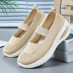 Damen Atmungsaktive Sneaker mit elastischem Riemchen und dämpfender Sohle R&B