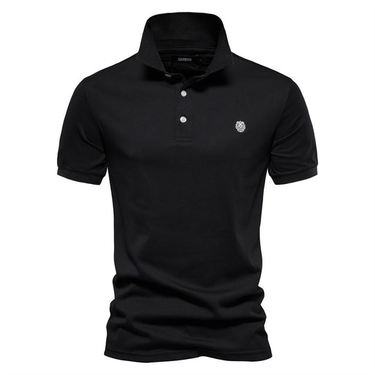 Herren Polo-Shirt mit feiner Piqué-Struktur und klassischem Kragen R&B