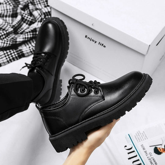 Herren Leder Schnürschuhe R&B