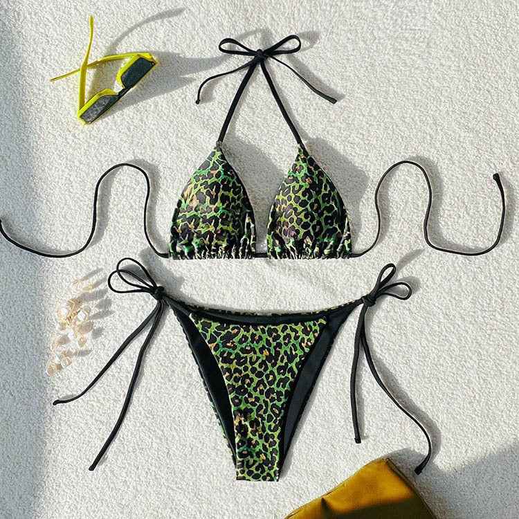 Damen Triangel-Bikini mit aufregendem Animal-Print R&B