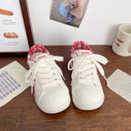 Damen Sportliche Sneaker mit kariertem Innenfutter und modischem Design R&B