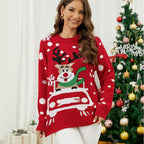 Damen Pullover mit festlichem Reindeer-Design R&B