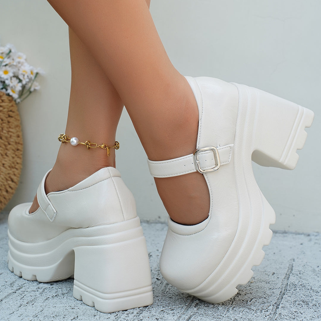 Damen Komfortable Plateaustiefel R&B