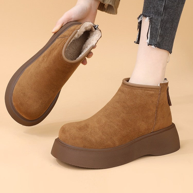 Damen Winterstiefeletten mit bequemem Fleece-Futter