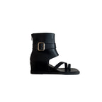 Damen Designertaschen High-Heel Sandalen mit offenem Zehenbereich und geschmackvollem Riemchen R&B