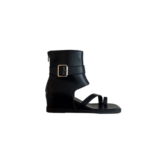 Damen Designertaschen High-Heel Sandalen mit offenem Zehenbereich und geschmackvollem Riemchen R&B
