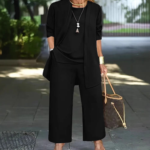 Damen lässiges und elegantes Zweiteiler-Set mit weitem Schnitt und modernen Akzenten R&B