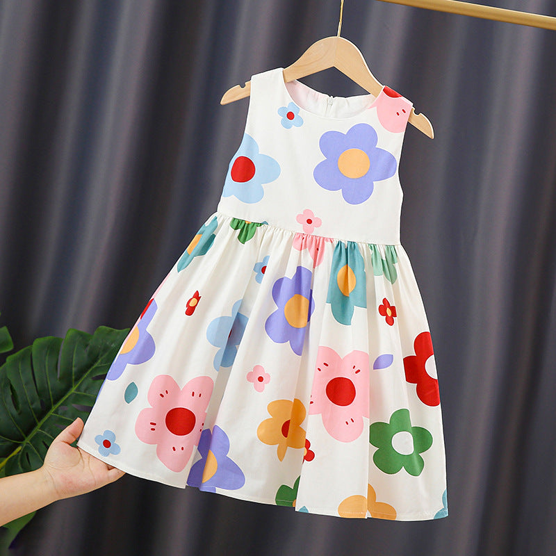 Mädchen Sommerkleid mit buntem Blumenmuster R&B
