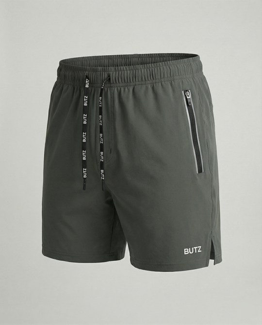 Herren Sportliche Multifunktions-Shorts mit schnell trocknender Technologie und praktischen Reißverschlusstaschen R&B