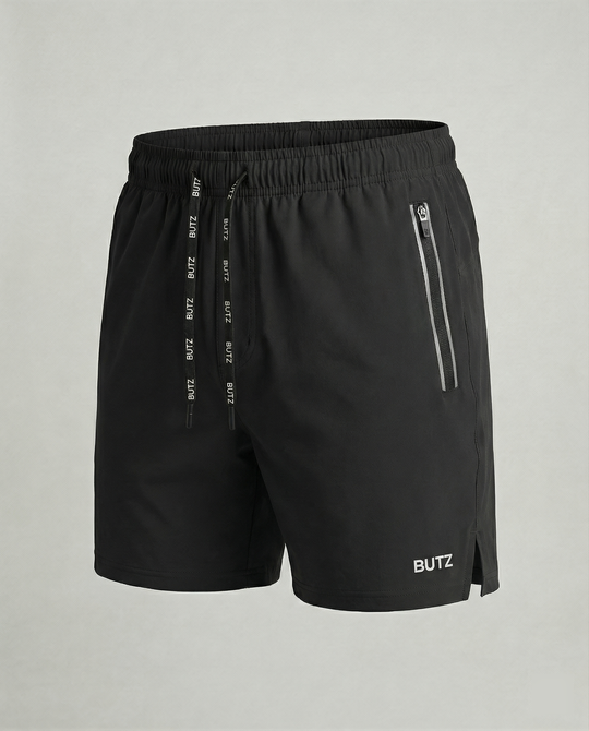 Herren Sportliche Multifunktions-Shorts mit schnell trocknender Technologie und praktischen Reißverschlusstaschen R&B