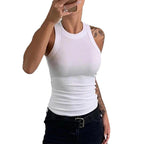 Damen ärmelloses Basic-Top aus atmungsaktivem Material R&B