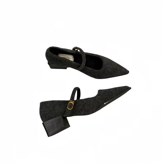 Damen elegante Ballerina-Schuhe mit modischem Riemchen und komfortabler Innensohle R&B