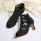 Damen Offene High-Heel Sandalen mit dekorativem Schnitt R&B