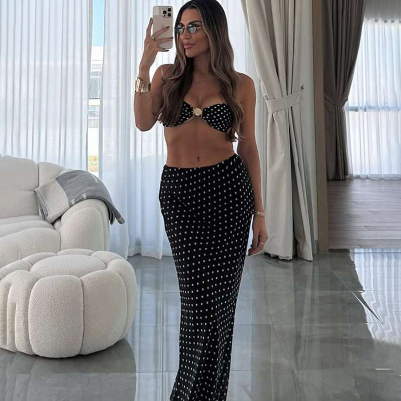 Damen Etuikleid mit gerafftem Bustier-Oberteil und hohem Schlitz R&B
