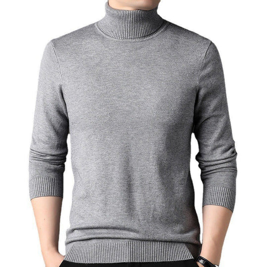 Herren figurbetonter Pullover mit Rollkragen R&B