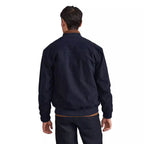 Herren lässige Bomberjacke mit praktischen Taschen und elastischen Bündchen R&B