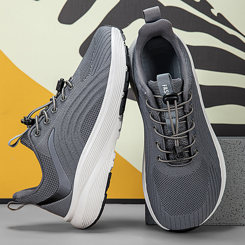 Damen sportliche Sneaker mit atmungsaktiver Oberflächenstruktur und rutschfester Sohle R&B