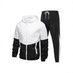 Herren Sportanzug mit atmungsaktiver Jacke und elastischen Jogginghosen
