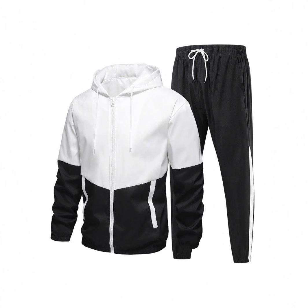 Herren Sportanzug mit atmungsaktiver Jacke und elastischen Jogginghosen