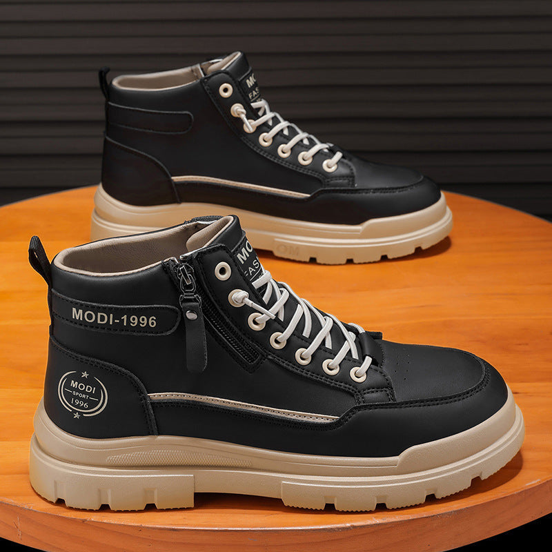 Damen modische High-Top Boots mit praktischer Reißverschlussöffnung und strapazierfähigem Obermaterial