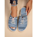 Damen Freizeitschuhe mit modischem Offene Zehen Bereich R&B