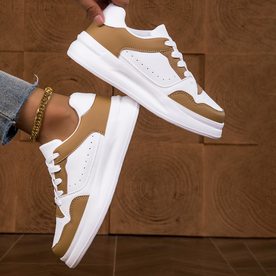Damen Sportliche Sneakers mit atmungsaktiver Oberflächenstruktur und dämpfender Sohle R&B