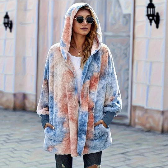 Damen Kapuzenjacke aus kuscheligem Teddyfell R&B