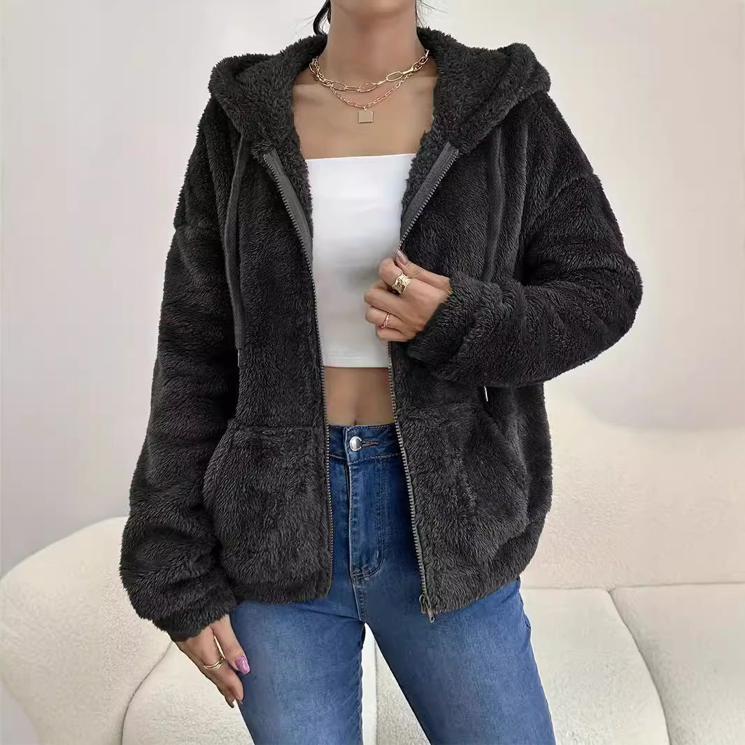 Damen Kuscheljacke mit hoher Wärmeisolation und großzügigen Taschen R&B