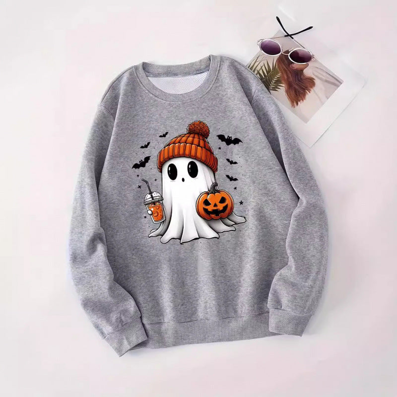 Damen Sweatshirt mit Halloween-Motiv R&B