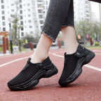 Damen Atmungsaktive Slip-On Sneakers mit elastischem Riemen R&B