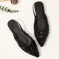 Damen Elegante Slingback-Sandaletten mit glitzernden Pailletten R&B