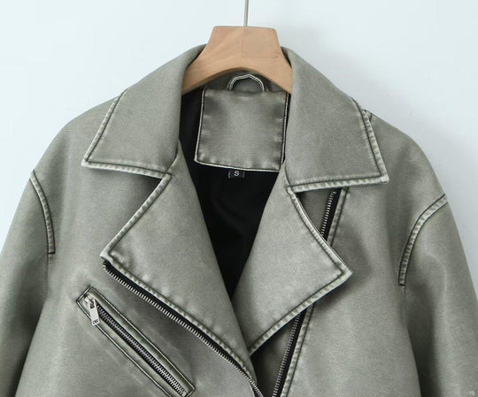 Damen Bikerjacke im Vintage-Stil R&B