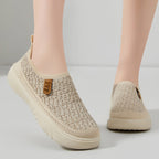 Damen Slip-On Freizeitschuhe mit flexiblem Obermaterial