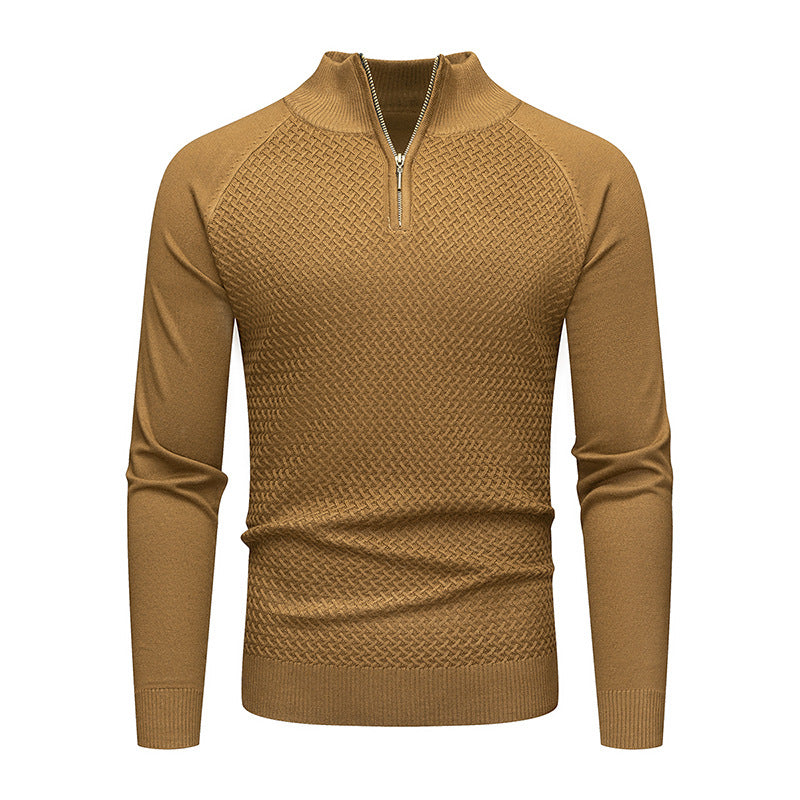 Herren Strickpullover mit Reißverschluss R&B