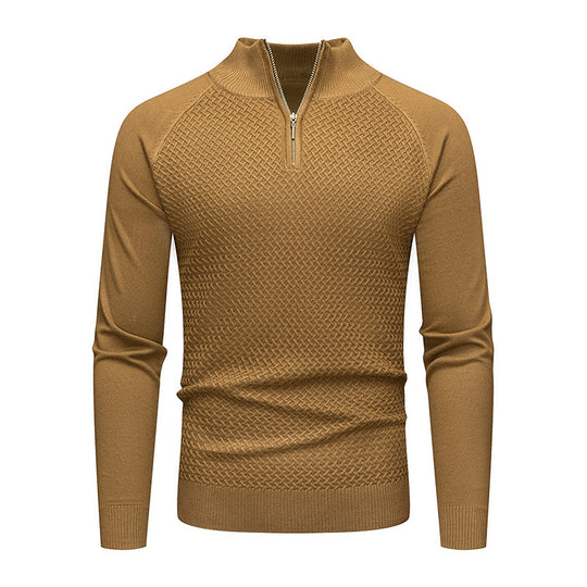 Herren Strickpullover mit Reißverschluss R&B