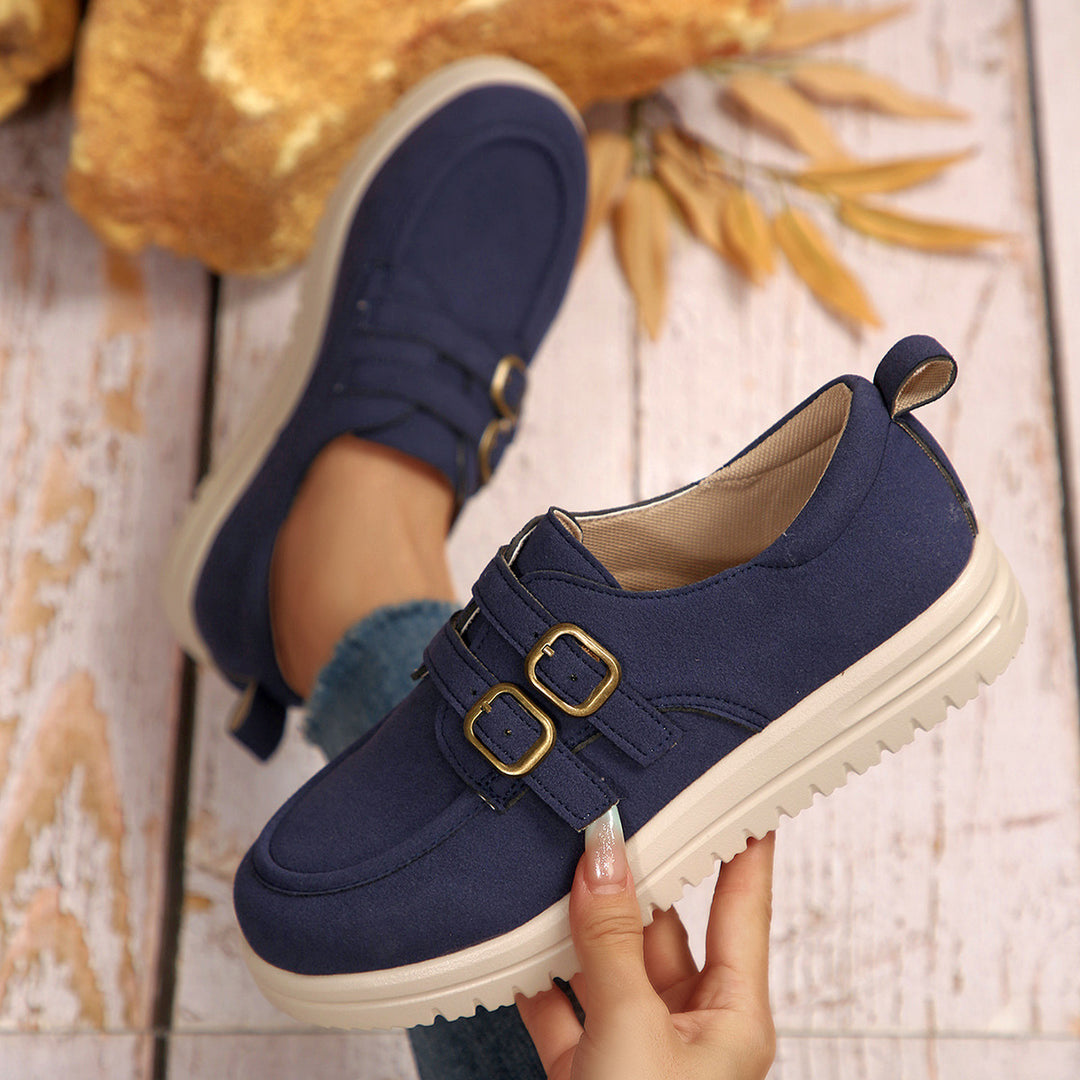 Damen Bequeme Sneakers mit verstellbaren Riemen und dämpfender Sohle R&B