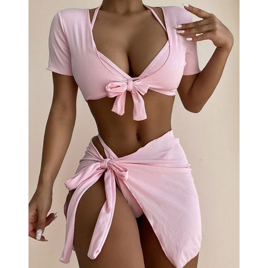 Damen Bikini-Set mit oberteil und Rock R&B